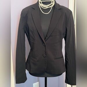 Star City Y2K Black Tailored Women's Blazer Jacket Stretch M